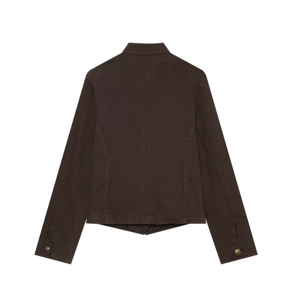 ZARA Casual Double Breasted Denim Jacket